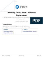 Samsung Galaxy Note 3 Midframe Replacement: Written By: Brittany Gail