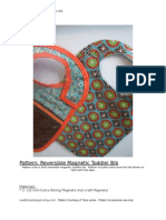 Reversible Magnetic Bib Pattern