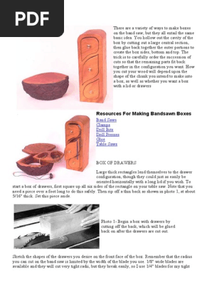 Bandsawn Boxes