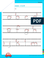 The Lowercase Alphabet A To M