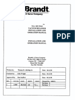 Brandt VG-1 HY-FLO Degasser Manual