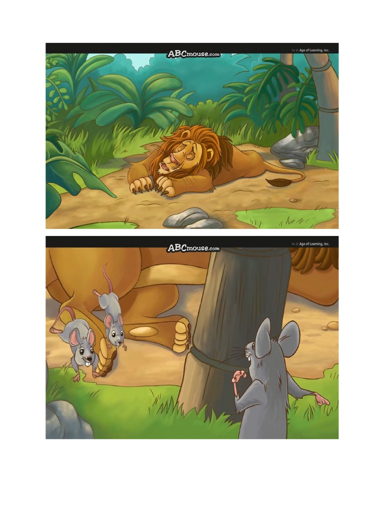 The Lion and the Mouse Flashcards and Story