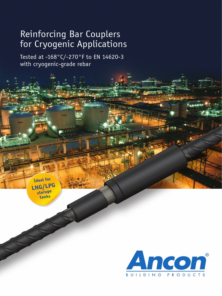 Reinforcing Bar Couplers For Cryogenic Applications Tested at 168°C