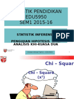 Edu5950 Sem1 2015-16 Chi-Square Analysis