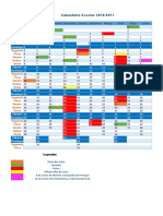 Calendário Escolar 2016-2017