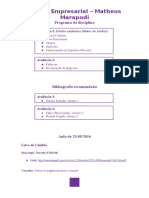 Direito Empresarial III - 7º Período