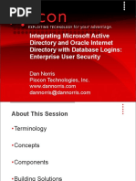 Integrating Microsoft Active Directory and Oracle Internet Directory With Database Logins: Enterprise User Security