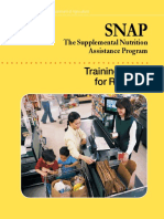 Training Guide For Retailers: The Supplemental Nutrition Assistance Program