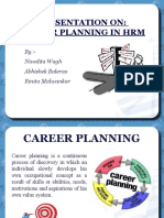 Presentation On: Career Planning in HRM: By:-Nivedita Wagh Abhishek Balerao Rinita Malwankar