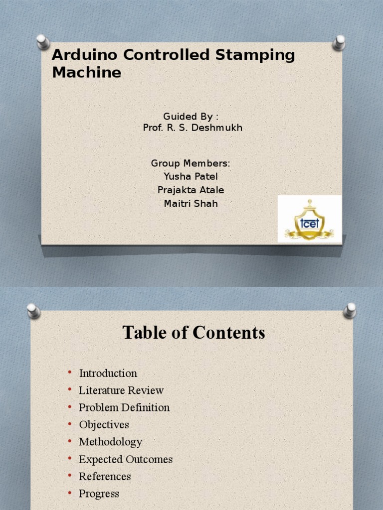 Arduino Controlled Stamping Machine PDF