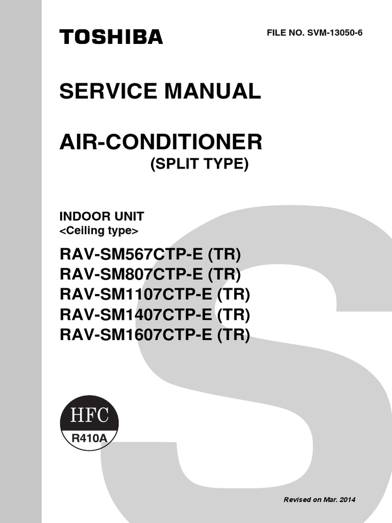 Toshiba Air Conditioner Service Manual PDF Air Conditioning Leak
