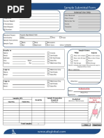 ALS Sample Submittal Form Guide | PDF