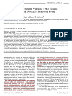 Validation of A Computer Version of The Patient-Administered Danish Prostatic Symptom Score Questionnaire