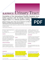 Correlation of The International Prostate Symptom Score Bother Question With The Benign Prostatic Hyperplasia Impact Index in A Clinical Practice Setting