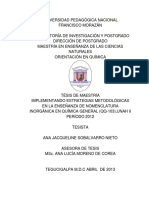 Implementando Estrategias Metodologicas en La Ensenanza de Nomenclatura Inorganica en Quimica General QQ 103 Unah II Periodo 2012