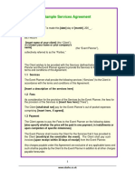 Sample Services Agreement PDF