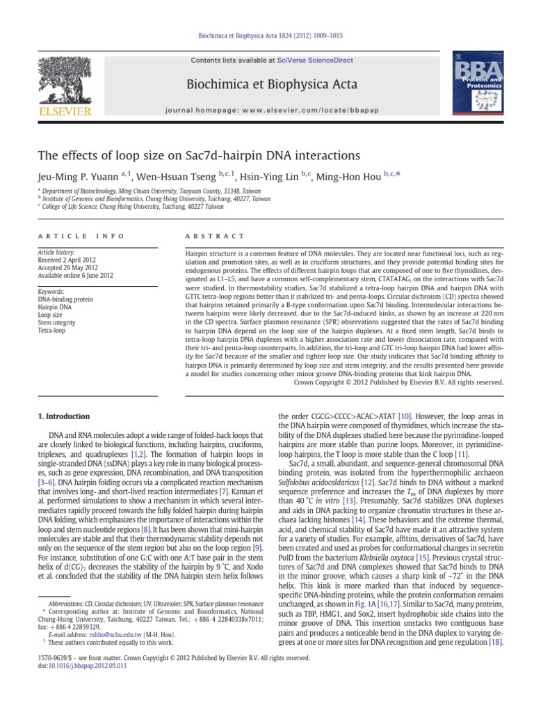 Paper 1 de Bio Mol | PDF | Nucleic Acid Double Helix | Dna