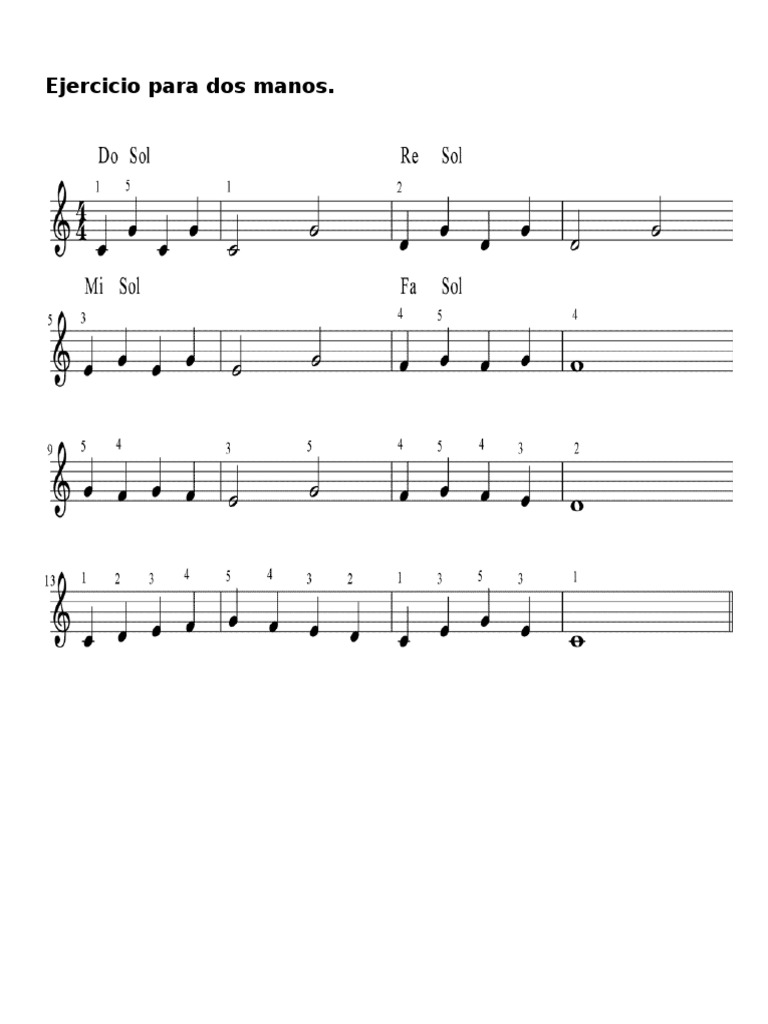 Metodo de Piano. para Niños de 5 A 10 Años. | PDF