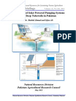 Feasibility of Solar Powered Pumping Systems For Deep Tubewells in Pakistan