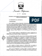 Creación de La Oficina de Apoyo Al Cónyuge Del Presidente de La República