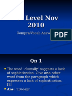 O’ Level Nov 2010 CV Answers v2