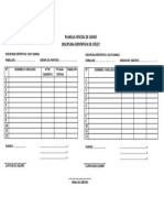 Planilla Oficial de Juego PDF