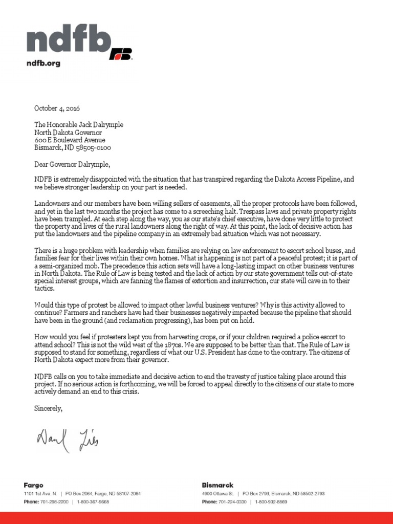 NDFB Urges Action on Pipeline Crisis | PDF
