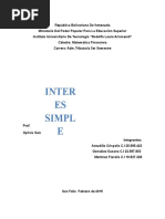 Interes Simple 3er Semestre Cmatematica f