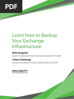 Learn How Backup Your Exchange Infrastructure