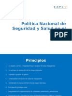 Nueva Política Salud y Seguridad en El Trabajo Chile