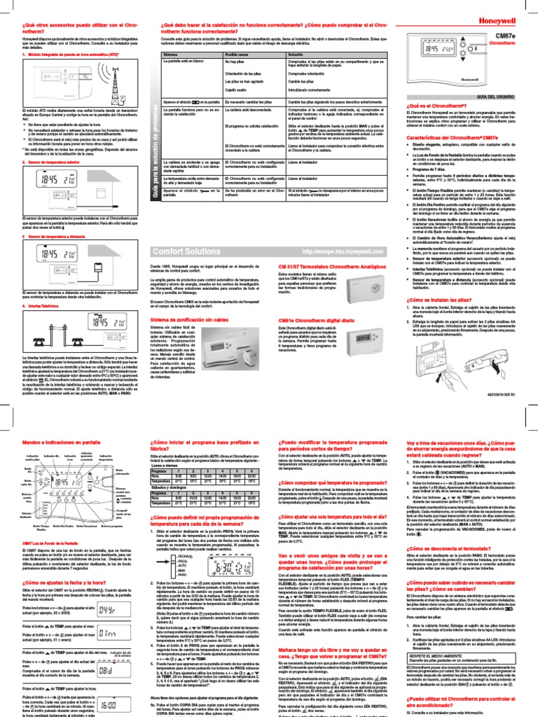 Termostato CM67 Honeywell