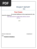 Project Report On Real Estate