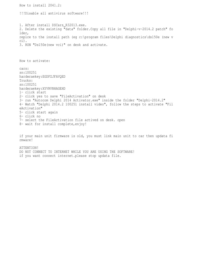 README To Install 2014.1-100251 | PDF