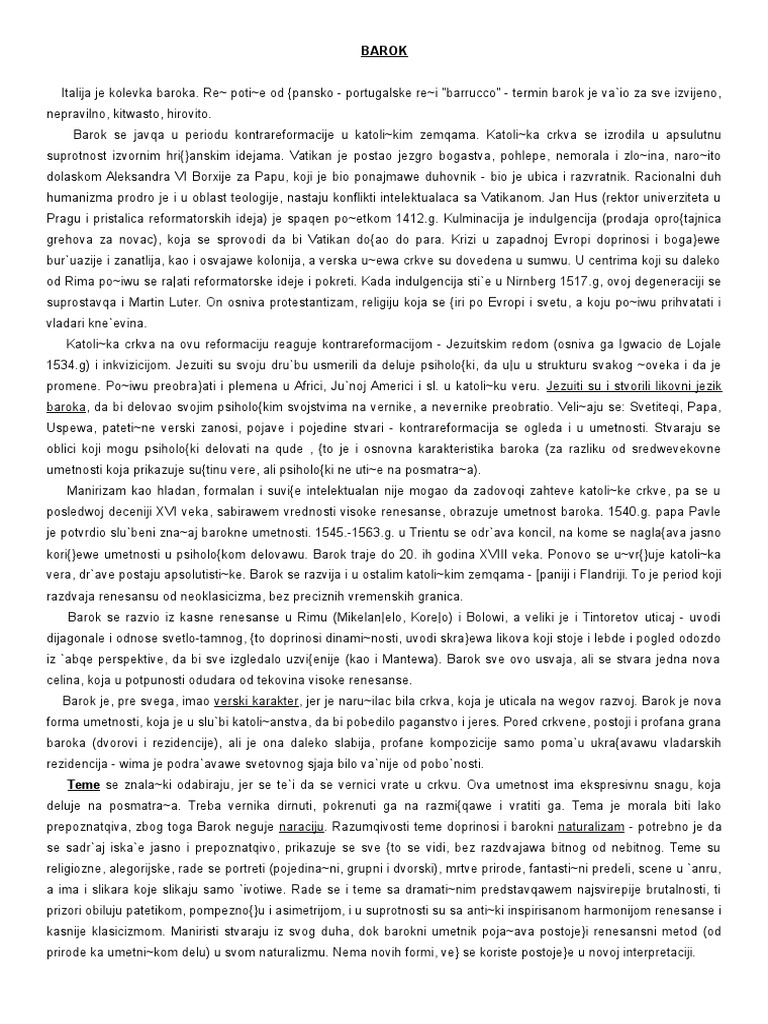 BAROK | PDF