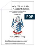 Family Office Guide Fund Manager Selection