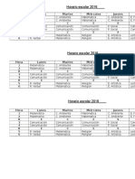 Horario 2016