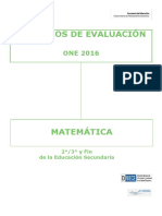 Criterios de Evaluación ONE 2016 ESO