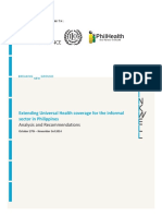 Extending Universal Health Coverage For The Informal Sector in Philippines Analysis and Recommendations