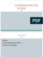 1st Meeting Useful Expressions For Nurse