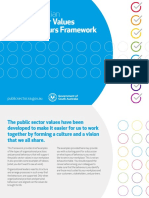 SA Public Sector Values Framework: Service, Professionalism, Trust and More