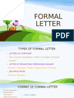 Formal Letter