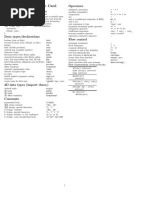 Asymptote Reference Card: Program Structure/functions Operators