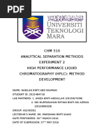 Lab Report GC | PDF | Gas Chromatography | Chromatography