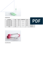 Needle&Holder: Description Code Gauge Length (Inch) Color Packing Q'ty