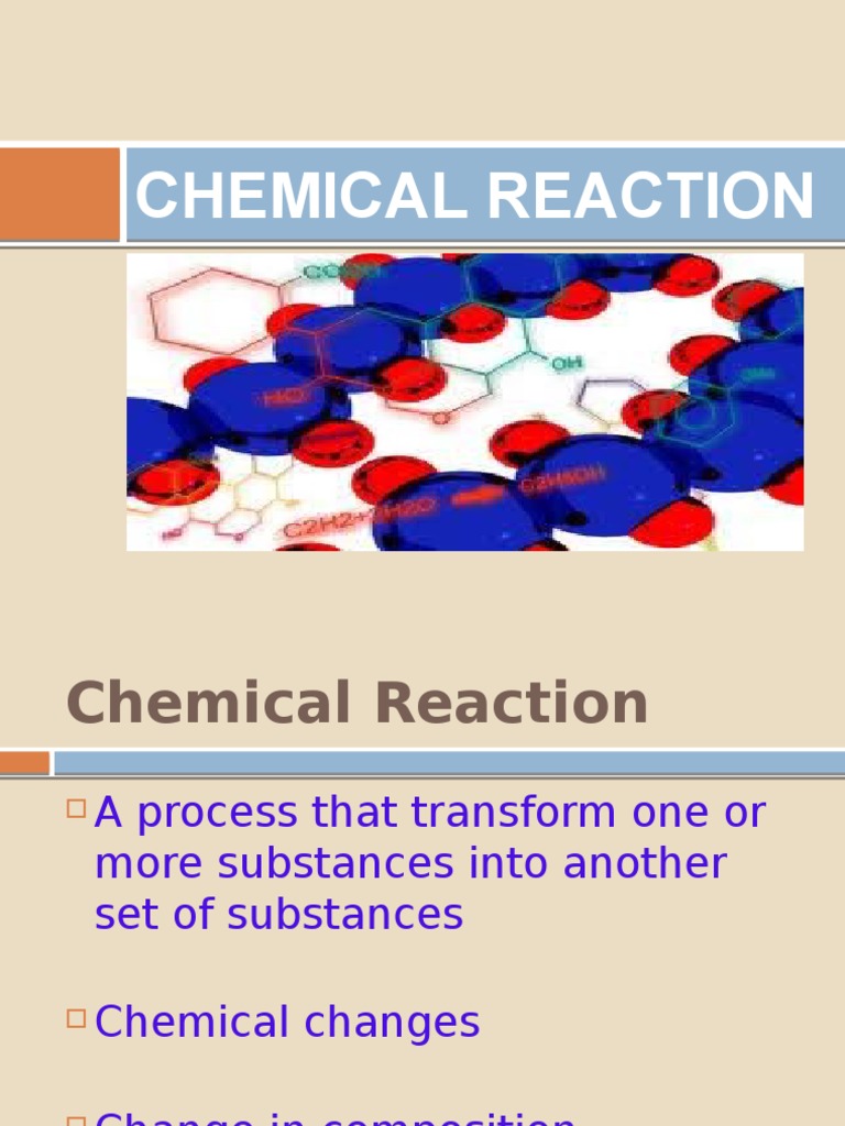 Chemical Reaction PDF Chlorine Chemical Reactions