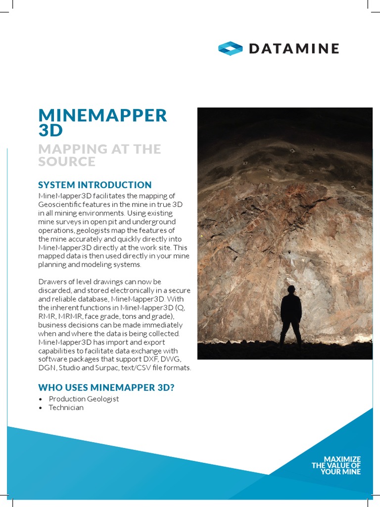 3D Mine Mapping with MineMapper | PDF