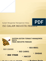 ISO Dalam Industri Pangan