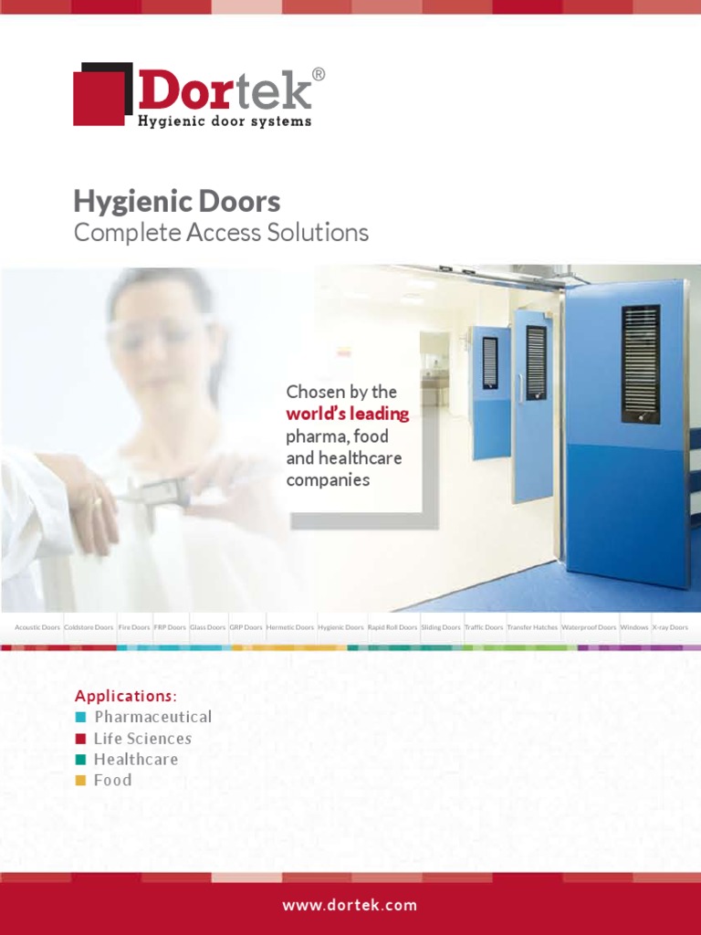 Dortek Hygienic Door Solutions Overview | PDF | Door | Hygiene