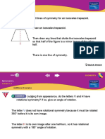 Draw All Lines of Symmetry For An Isosceles Trapezoid.: Additional Examples