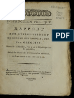 Rapport Sur L'établissement Du Bureau de Longitudes PDF